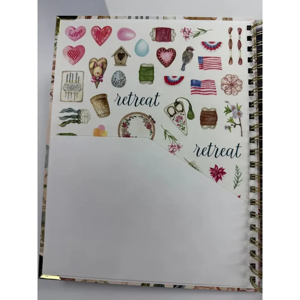 Planner for the Cross Stitcher's Soul 2026 Spiral Bound NIB Damaged Box